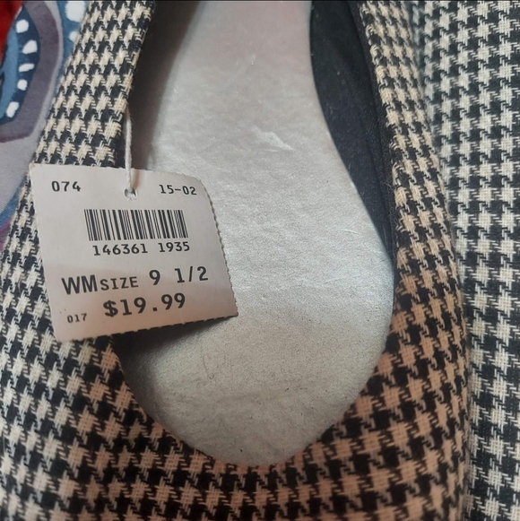 Womens NWT Size 9.5 Lower East Side Checkered Flats Black/ White - Picture 2 of 7